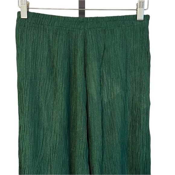 Savannah Morrow Tayen Relaxed Pants Emerald Green Small NWT Beach Resort Coastal - Picture 2 of 6